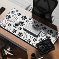 thumbnail image 2 of Long Mouse Pads for Desk,Pet Paw Print and Bone Desk Mats on Top Of Desks, Desk Mouse Pad Extra Large with 3mm Non-Slip Base and Stitched Edge for Gaming,Office,Work,Home 35.4"x15.7", 2 of 6