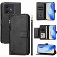 thumbnail image 1 of FOXDOCK Funda Tipo Cartera para Realme 16 Pro Plus Cuero PU con Cremallera y Correa de Muñeca, Ranuras para Tarjetas, Soporte Plegable, Cierre Magnético, 1 of 5