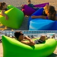 thumbnail image 3 of Quick-Inflate Portable Inflatable Air Sofa Bed - 200KG Heavy Duty Outdoor Camping Lounger, Lightweight & Compact for Beach, Music Festivals, Hiking - Includes Carry Bag for Easy Storage and Transport, 3 of 17
