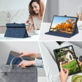 thumbnail image 6 of Fintie Case for Samsung Galaxy Tab A9+ / A9 Plus 11 inch 2023 Model (SM-X210/X216/X218), Multi-Angle Viewing Smart Stand Back Cover with Pocket Auto Wake/Sleep, Denim Indigo, 6 of 10