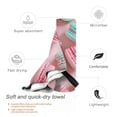 thumbnail image 3 of Daiia Pastel Macarons Delight Pattern Quick Dry Towel, Super Absorbent Travel Towel with Hanging Loop & Carabiner, Lightweight Compact Fast-Drying Microfiber Towel-31.5"x63", 3 of 8