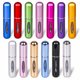 thumbnail image 4 of DEKAXID - Minibotella de perfume de aluminio multicolor de 5/8 ml con bomba pulverizadora, portátil, vacía, recargable, atomizador, para artículos esenciales de viaje, 4 of 6