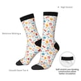 thumbnail image 4 of Vsdgher Fast Food 2 Crew Socks for Men & Women, Breathable Casual Athletic Ankle Socks, 4 of 6
