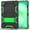Black+Green, variant on Rantice Case for Samsung Galaxy Tab A9+/A9 Plus 11” 2024 Model (SM-X210/X216/X218), Heavy Duty Shockproof Rugged High Impact Protective Case, Black+Green
