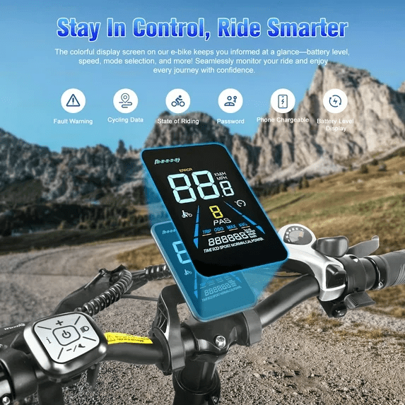 WILDEWAY Dual Motors 2600W Electric Bike for Adult 26'', UL2849 48V 30AH Removable Battery E-mountain bike 4.0 Fat Tire up to 32MPH Long Range Off-road Ebike Beach Dual Hydraulic&Brakes Bicycle