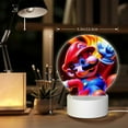 thumbnail image 6 of Super Mario Round Acrylic Night Light Decoration USB Cable LED Lamp Base with Touch Control Adjustable 3 Light Modes Nightlight Decor, 6 of 9