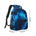 thumbnail image 2 of Xecao Blue Fire Wolf Travel Backpack: A spacious, stylish computer backpack ideal for men and women, perfect for college, school, or daily travels, 2 of 6