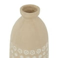 thumbnail image 4 of DecMode 15", 12"H Handmade Beige Ceramic Vase with Star Patterns, Set of 2, 4 of 8