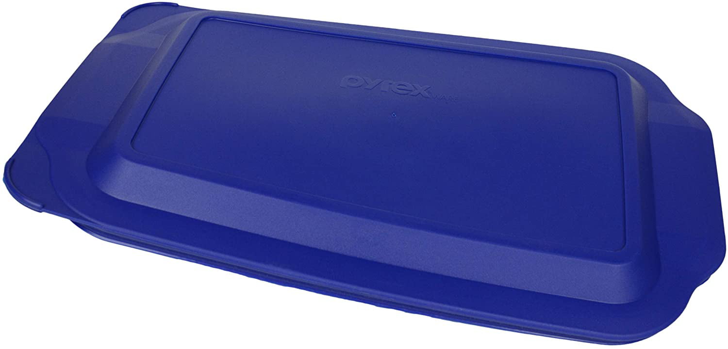 Pyrex® 7 x 11 Rectangle Glass Baking Dish with Blue Lid - Larry The  Locksmith