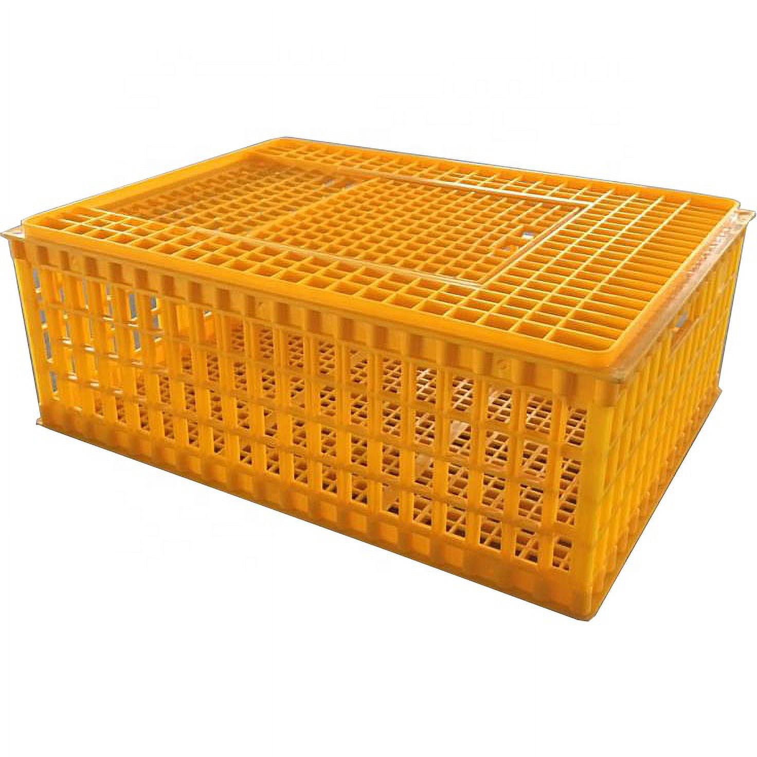 INTSUPERMAI Poultry Transport Crate Plastic Transport Cage Collapsible Broiler Turnover Box