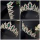 thumbnail image 3 of KAKOWELY 1 juego de joyas nupciales, corona y joyas nupciales, conjunto de joyas de boda, tiara nupcial, pendientes, collar, 3 of 4