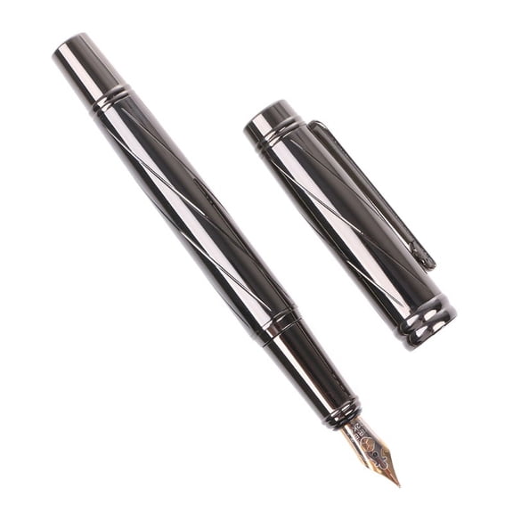 Vintage Luxury Men's Metal Medium Nib 0.5mm Fountain Pen Writing Tool Supplies