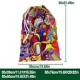 thumbnail image 3 of El Asombroso Circo Digital Bolsa de regalo con cierre de cinta navideño para decoración de Navidad, 20 cm × 31 cm., 3 of 6