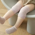 thumbnail image 2 of HUANBAI Baby Crawling Sports Knee Pads Baby Floor Socks Toddler Socks Set 0-1 Years, 2 of 5