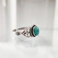 thumbnail image 2 of Natural Turquoise Ring, Tibetan Turquoise Ring, December Birthstone, Bohemian Ring Designer, 925 Sterling Silver, Womens Ring, Christmas, Thanksgiving, Handmade, Statement Jewelry, Natural Gemstone, 2 of 8