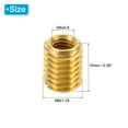 thumbnail image 2 of Uxcell Brass Threaded Repair Insert Nut, 10 Pcs M8x1.25 to M5x0.8 Thread Sleeve Reducing Nut Screw Reducer 10mm, 2 of 6