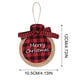 thumbnail image 2 of Decoraciones de Halloween, adornos de Halloween, regalos de Halloween y adornos navideños de celosía roja, adornos para árboles de Navidad, adornos navideños de tela colgantes para jugar, 2 of 2
