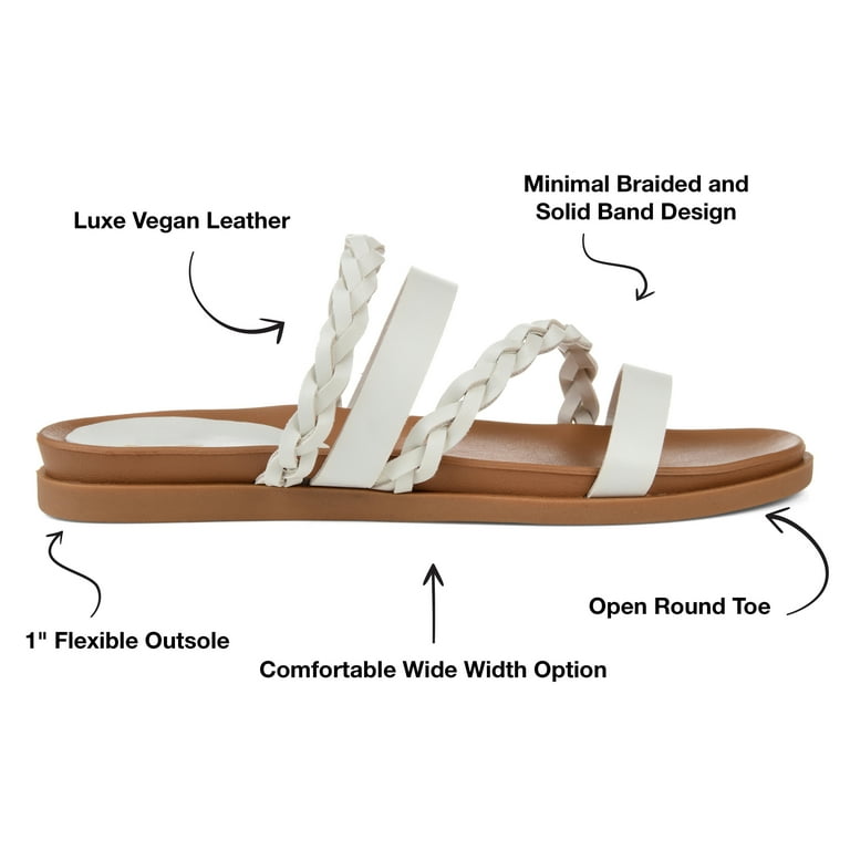 Walmart wide 2025 width sandals