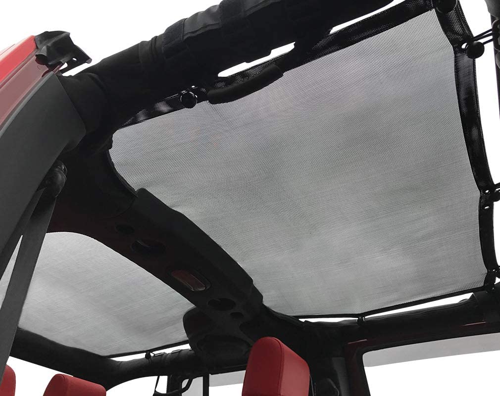 Shadeidea Jeep Wrangler Sun Shade JK Unlimited 4 DoorOrange Mesh