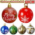 thumbnail image 4 of Bola inflable navideña de 60 cm, bola decorativa navideña para exteriores, bolas decorativas navideñas impermeables, bolas grandes para decorar árboles, 4 of 5
