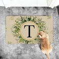 thumbnail image 2 of Clearance!Felpudos con letras para puerta delantera,decoración Floral,felpudos con iniciales,entrada al aire libre,decoración de apellidos para el hogar,interior y exterior, 2 of 3