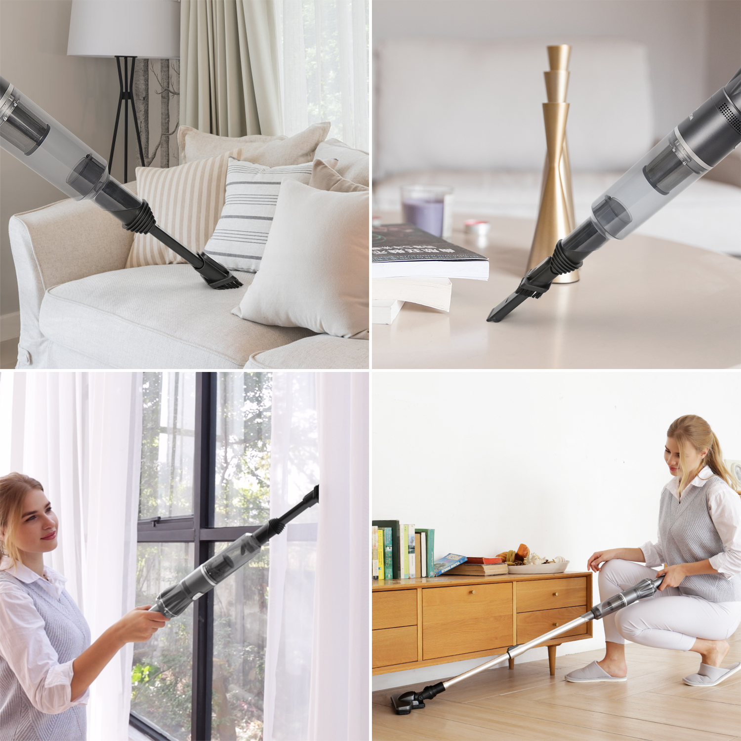 MOOSOO Cordless Vacuum Lightweight Stick Vacuum Cleaner for Hard Floors - image 2 of 6