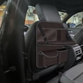 thumbnail image 4 of jiaping Car Backseat Organizer Automotive Accessories with Foldable Table Tray Road Trip Brown, 4 of 7