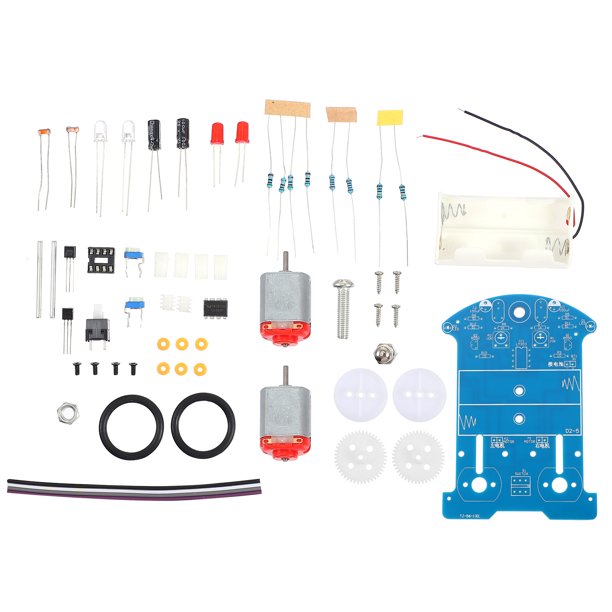 1 Juego de Kit de proyecto de soldadura de coche inteligente DIY para niños juguete de experimentos científicos DIY