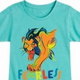 thumbnail image 3 of The Lion King - Scar - Fearless - Toddler & Youth Girls Short Sleeve Graphic T-Shirt, 3 of 5