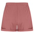 thumbnail image 6 of Yubnlvae Women's Vacation Shorts - 2025 Summer Elastic Waist Beach Shorts with Pockets (Plus Size Available | Quick-Dry Fabric | Casual Comfort) (Red | M), 6 of 7