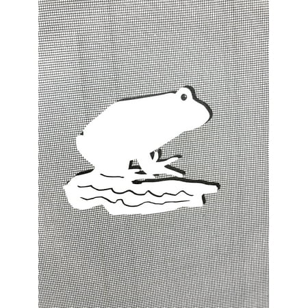 

DCentral FROG Flexible Screen Magnet: Double-Sided For NON-RETRACTABLE Screens Multipurpose Helps to Stop Walking into screens Covers small tears in Screens . Size 5 x 4