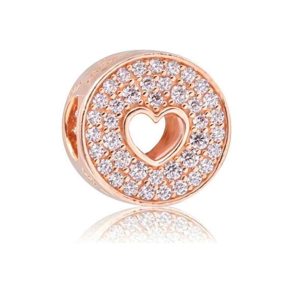 Pandora Pave & Heart Anniversary Charm