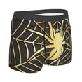 thumbnail image 2 of KLL Gold Spider On The Web Men's Cotton Boxer Briefs Underwear-Large, 2 of 8