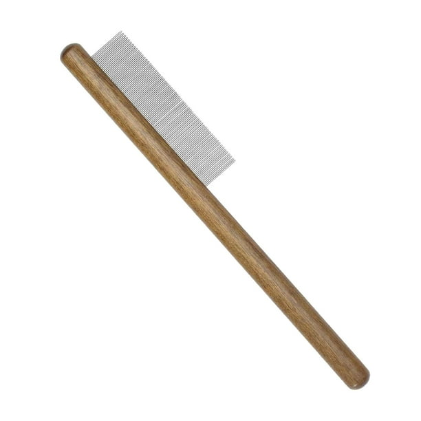 Peine de Madera Maciza para Mascotas Sunnimix Accesorios para Depilación 19,7 x 3 cm Cepillo