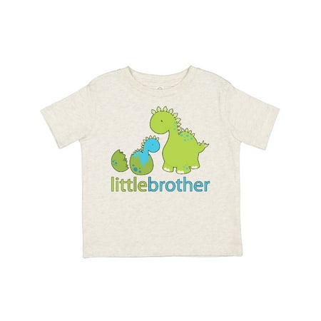 

Inktastic Dinosaur Little Brother Green Gift Toddler Boy Girl T-Shirt