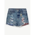 thumbnail image 7 of Spongebob X Justice Girls Sequin Denim Short, Sizes 6-18, Slim & Plus, 7 of 7