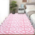thumbnail image 3 of Noahas Soft Low Pile Rug Modern Area Rugs for Bedroom Living Room,Suitable for Boys Girls Teenagers and Adults with Super Soft Touch , Pink , 5' x 8', 3 of 8