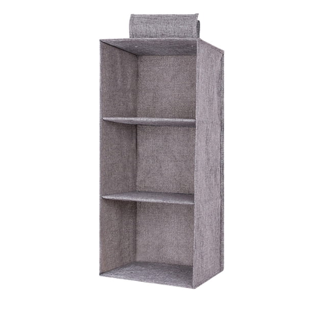 A Hanging Shelf Organizer For Closet Foldable Storage Rack With Multiple Compartment Kids Clothing And Baby Item Organization Unit