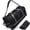 Black with Blue, variant on 140L Foldable Rolling Duffle Bag with Wheels and Backpack Strap, 1680D Oxford Extra Large Rolled Duffel Bag for Camping Travel Gear, All Seasons