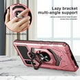 thumbnail image 6 of Compatible for AT&T Maestro 3 Case w/Tempered Glass Screen Protector [Military Grade] Ring Car Mount Kickstand Shockproof Hard Phone Case - Rose Gold, 6 of 7