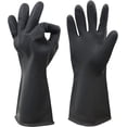 thumbnail image 1 of Gants Résistants aux Produits Chimiques, Caoutchouc de Nettoyage Imperméable Réutilisable, 1 of 4