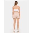 thumbnail image 4 of Cotton High-Waist Shorts with Pocket and Belt Detail, 4 of 6