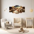 thumbnail image 3 of ZHONGYUTONG 5 Panel Christmas Canvas Wall Art Large Nativity Scene Picture Holy Family Wall Decor Christian Living Room Home Church Decor Framed (8x14inx2pcs 8x18inx2pcs 8x22inx1pcs), 3 of 4