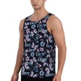 thumbnail image 2 of Pofeuu Love Butterflies Print Men's Workout Tank Tops Sleeveless Muscle Gym Shirt Quick Dry-Small, 2 of 7