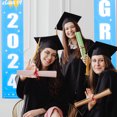 thumbnail image 2 of 1 Pair Graduation Theme Hanging Sign 2024 Graduation Party Front Door Couplet, 2 of 9