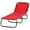 05#Red,Steel, variant on Outsunny Patio Folding Chair - Gray Bungee Sling Outdoor Chair with Armrests, Portable for Camping, Beach, Pool, Backyard Five