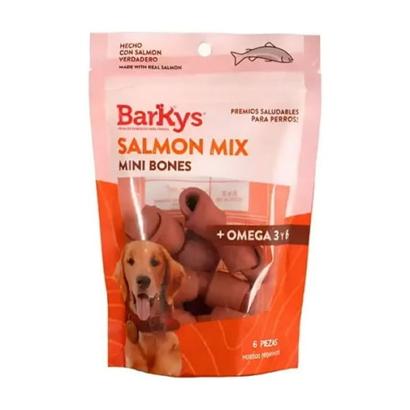 Barkys HUESO SALMON PEQUEÑO 6 PK