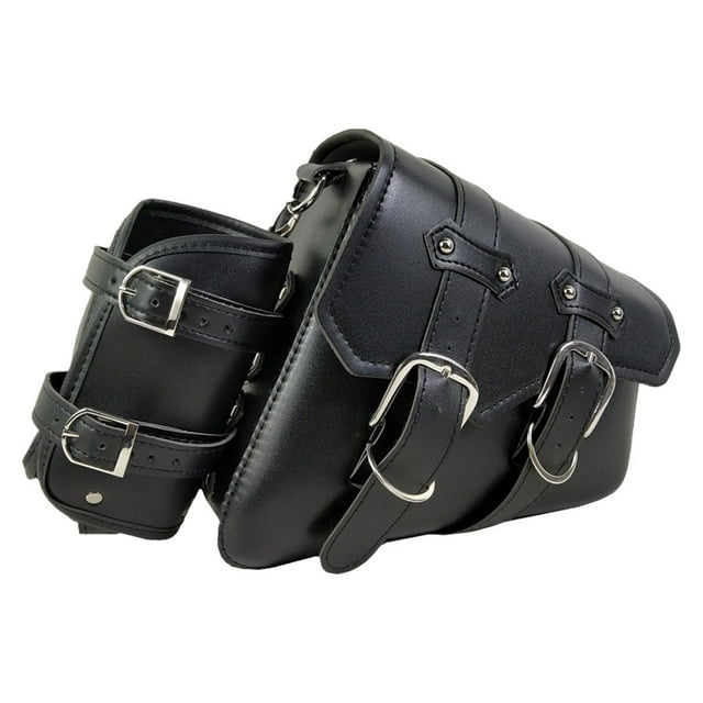 Xingzhi Universal Motorcycle Wallets Cards Money Large Capacity Saddle Bag Portable Adjustable Side Pack Organizer Accessories Set 2 Right 1pc