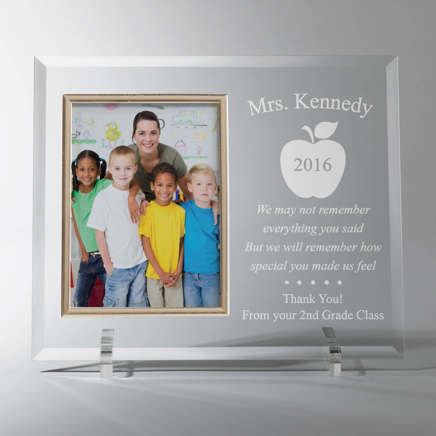 Personalized Teacher Glass Frame Com