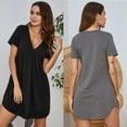 thumbnail image 3 of Pyjamas à Manches Courtes Décontractés et Grande Taille pour Femmes et Service à Domicile, 3 of 6